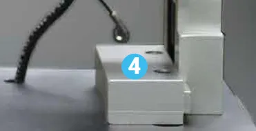 Fixture base block with a cable and numbered callout 4